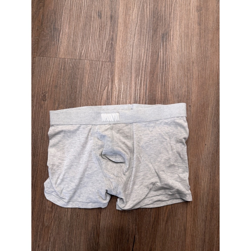 SKIMS Mens Cotton Modal Boxer Brief Light Heather Gray L Classic Underwear 4200